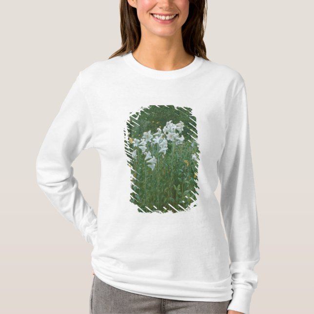 T-shirt Lis de Madonna dans un jardin (Devant)
