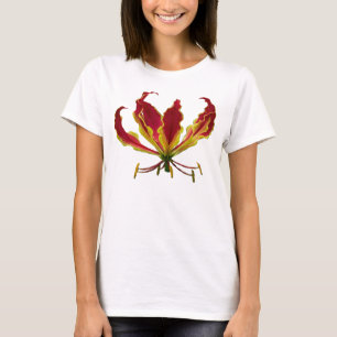 T-shirt Lis rouge du feu d'escalade
