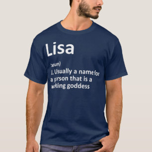 T-shirt LISA Définition Nom personnalisé Amusant Anniver