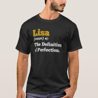 T-shirt Lisa Nom du cadeau Nom de l'anniversaire personnal