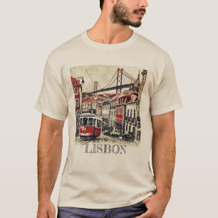 T-shirt Lisbonne Grunge