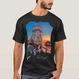 T-shirt Lisbonne Portugal Souvenirs portugais Belem Tower 