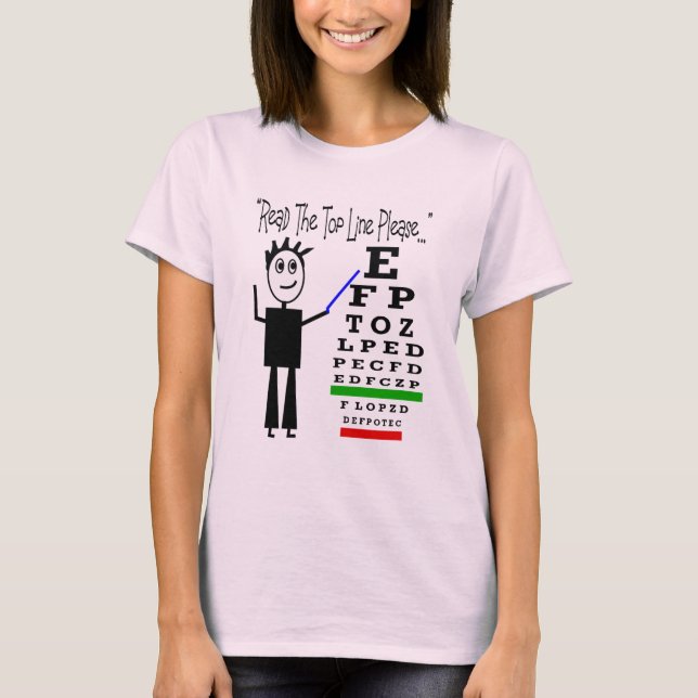 T-shirt "Lisez la ligne supérieure svp"--Conception de (Devant)