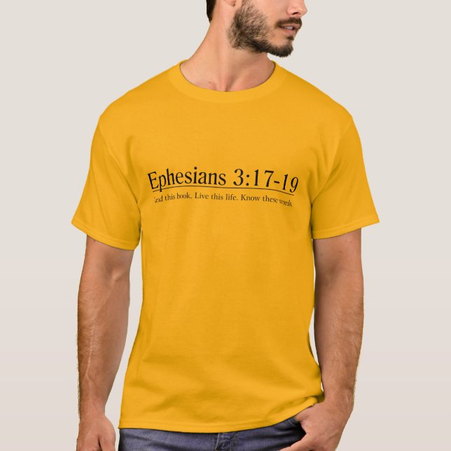 T-shirt Lisez le 3h17 d'Ephesians de bible - 19 (Devant)