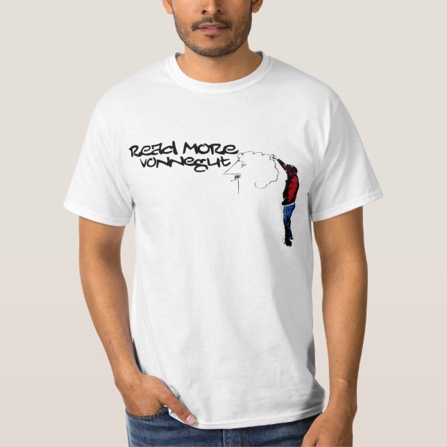 T-shirt Lisez plus de Vonnegut 2,0 (Devant)