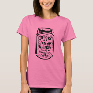 T-shirt Lisse en tant que pot de maçon d'éclat de whiskey