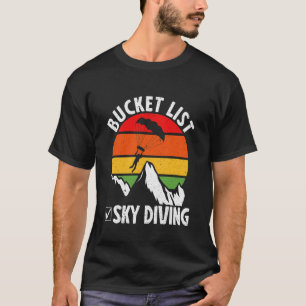T-shirt Liste de choses à faire avant de mourir Saut en pa