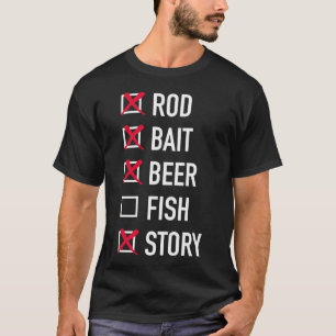 T-shirt Liste de contrôle de pêche