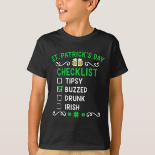 T-shirt Liste de contrôle drôle de la Saint-Patrick 4