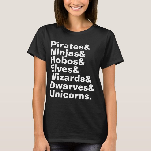 T-shirt Liste de mots personnalisés (Devant)