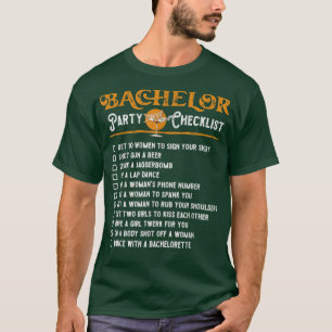 T-shirt Liste de vérification drôle de l'enterrement de vi