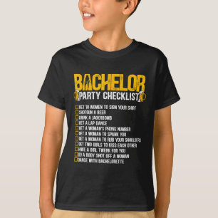 T-shirt Liste de vérification drôle pour l'enterrement de 