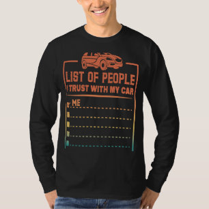 T-shirt Liste Des Personnes En Qui J'Ai Confiance Avec My