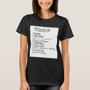 T-shirt Liste des seaux d'automne femmes