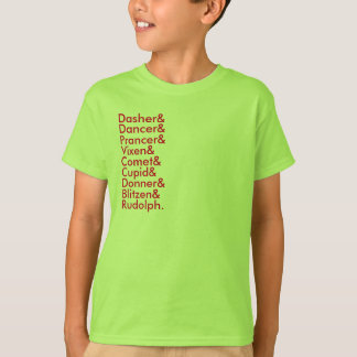 T-shirt listes de renne