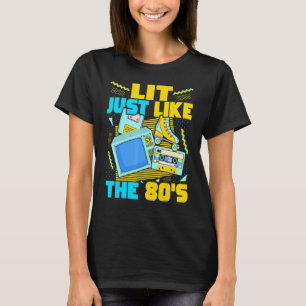 T-shirt Lit comme dans les années 80 Esthétique des anné