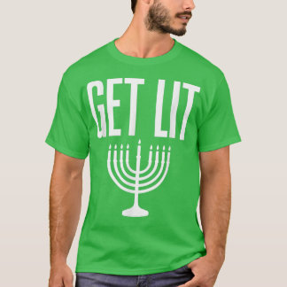 T-shirt Lit Menorah