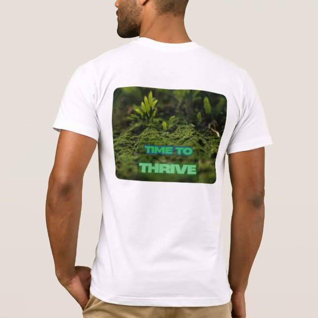T-shirt Lit vert : il est temps de prospérer (Dos)
