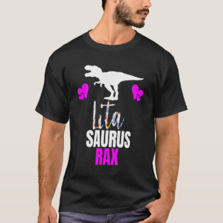 T-shirt Lita Saurus Rex Nanasaurus Grand-Mère Fête Bi
