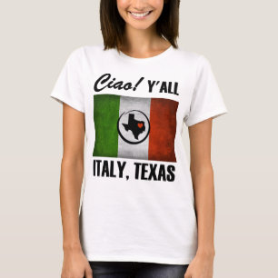 T-shirt L'Italie, le Texas Ciao ! Vous drapeau d'Italien