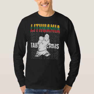 T-shirt Lithuania Table Tennis   Support Lithuanian Ping P