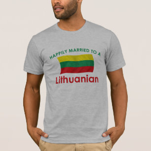 T-shirt Lithuanien heureusement marié