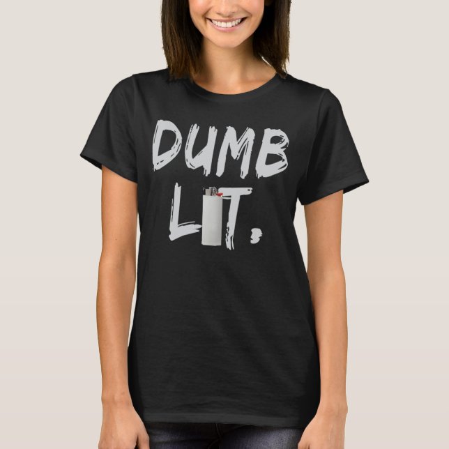 T-shirt Littérature Idiote Par BigFactzTees (Devant)