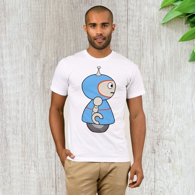 T-shirt Little Blue Robot Mens (Créateur téléchargé)