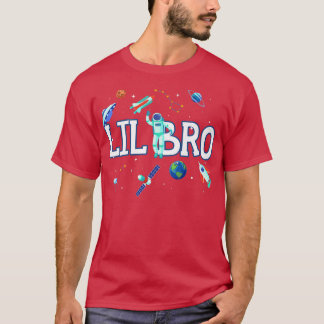 T-shirt Little Brother Astronaut Space Family Matching Bir