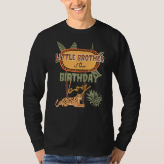 T-shirt Little Brother The Birthday Boy Safari Theme Match