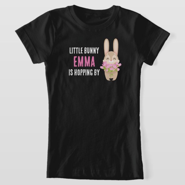 T-Shirt Little Bunny Hopping par mignon Bunny de Pâques (Poser)