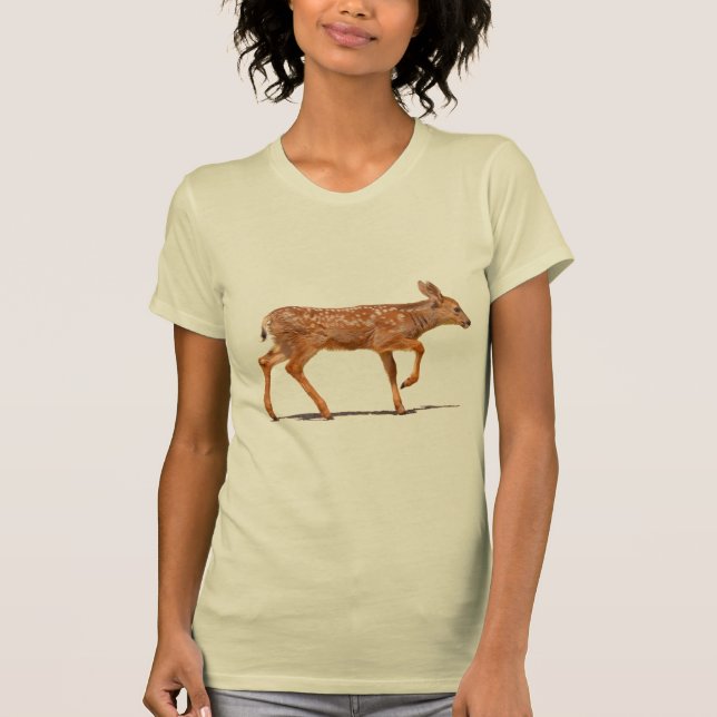 T-shirt Little Deer mignon Marcher Faune Baby (Devant)
