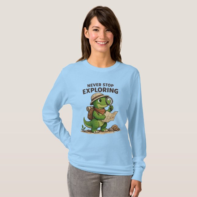 T-shirt Little Explorer Dino (Devant entier)