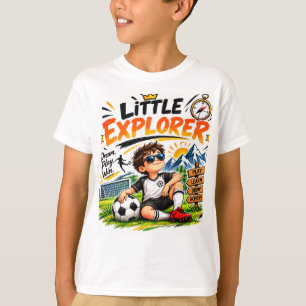 T-shirt Little Explorer Kids Football Adventure