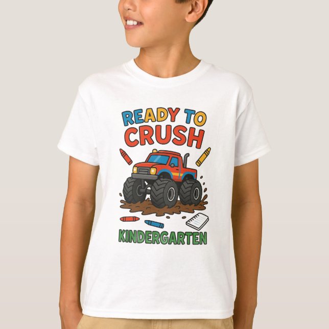 T-shirt Little Learner Tee – Ready to Crush Kindergarten (Devant)