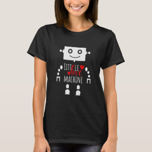 T-shirt Little Love Machine Mech Robot Boys Valentines Day