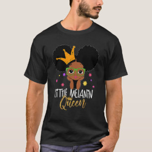 T-shirt Little Melanin Queen African Black History Mois G