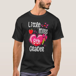 T-shirt Little Miss 8e année Première journée de huitième 
