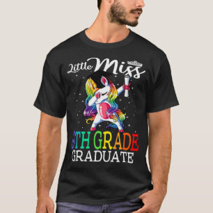 T-shirt Little Miss 9e année Diplômée Unicorne ver2