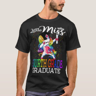 T-shirt Little Miss Fourth Grade Graduate Unicorn