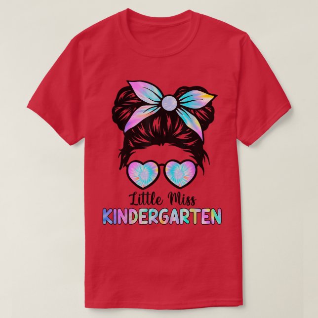 T-shirt Little Miss Kindergarten Girls Back To School Shir (Design devant)