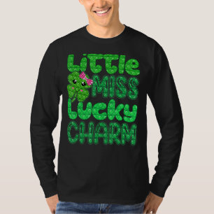 T-shirt Little Miss Lucky Charm Pop It St Patrick's Day To
