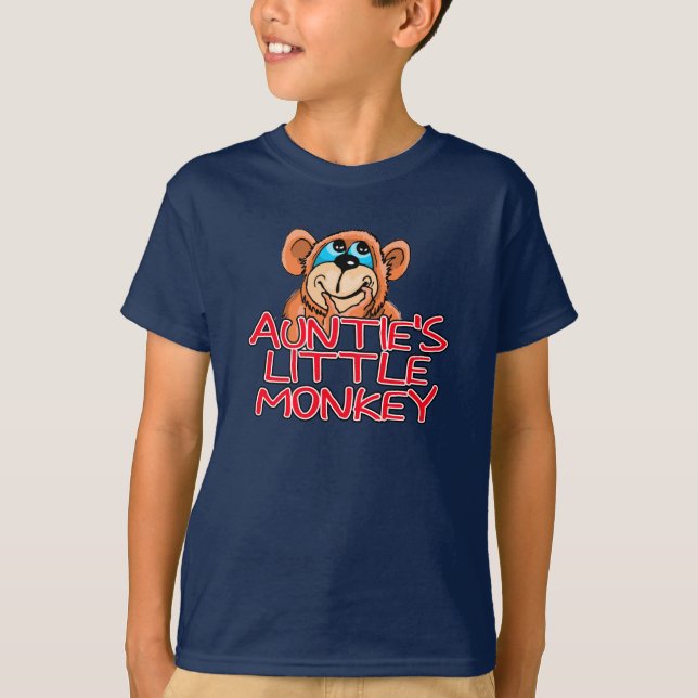 T-shirt Little Monkey de tante (Devant)