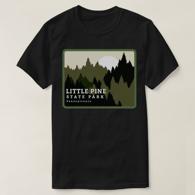 T-shirt Little Pine State Park Pennsylvania Forest Sunrise (Design devant)