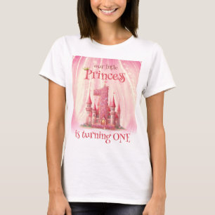 T-shirt Little Princess Pink Castle 1er anniversaire