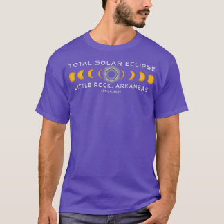 T-shirt Little Rock Arkansas Solar Eclipse 2024 Avril 8