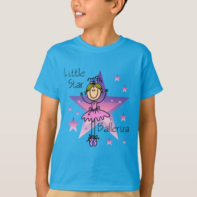 T-shirt Little Star Ballerina - Cheveux blond (Devant)