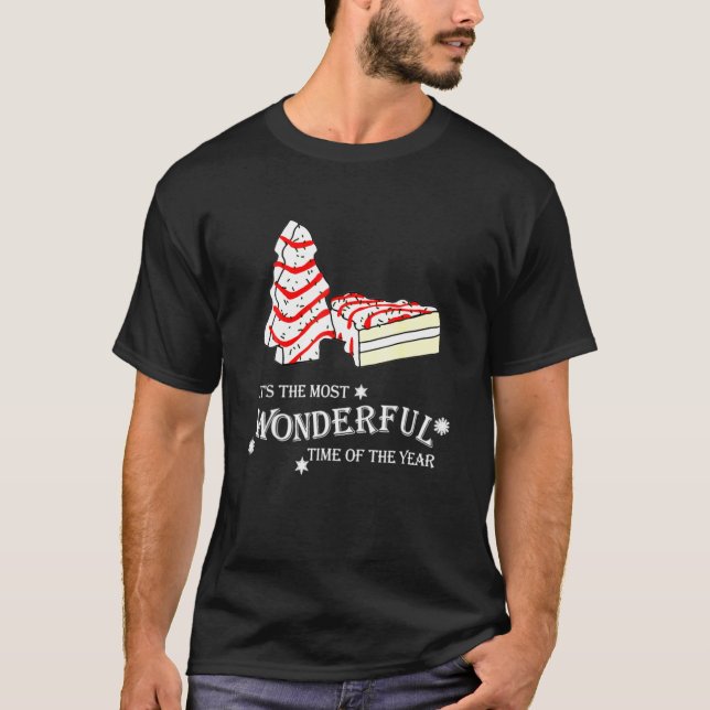 T-shirt Little Tis' Season Christmas Tree Cakes Debbie (Devant)