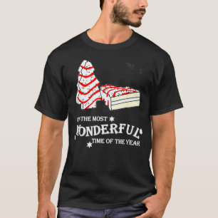 T-shirt Little Tis The Season Christmas Tree Cakes Debbie 