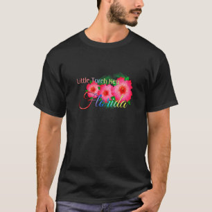 T-shirt Little Torch Key Floride Fleurs tropicales Famille